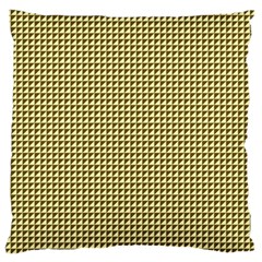 Ocre Triangulate Standard Flano Cushion Case (one Side) by jumpercat