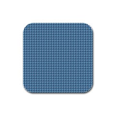 Blue Triangulate Rubber Square Coaster (4 Pack)  by jumpercat