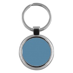 Blue Triangulate Key Chains (round)  by jumpercat