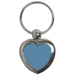 Blue Triangulate Key Chains (heart)  by jumpercat