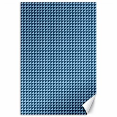 Blue Triangulate Canvas 24  X 36  by jumpercat