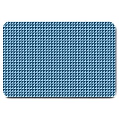 Blue Triangulate Large Doormat  by jumpercat