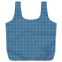 Blue Triangulate Full Print Recycle Bags (l)  by jumpercat