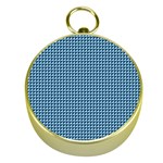 Blue Triangulate Gold Compasses Front