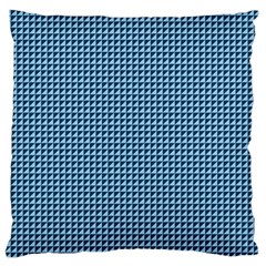 Blue Triangulate Standard Flano Cushion Case (two Sides) by jumpercat