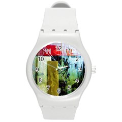 Hidden Stringsof Purity 7 Round Plastic Sport Watch (m) by bestdesignintheworld