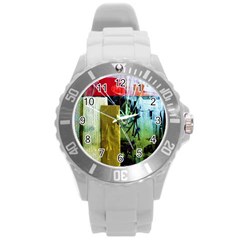 Hidden Stringsof Purity 7 Round Plastic Sport Watch (l) by bestdesignintheworld