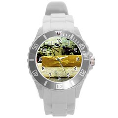 Hidden Strings Of Purity 14 Round Plastic Sport Watch (l) by bestdesignintheworld