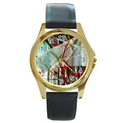 Hidden Strings Of Urity 10 Round Gold Metal Watch by bestdesignintheworld