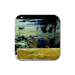 Hidden Strings Of Purity 9 Rubber Square Coaster (4 Pack)  by bestdesignintheworld