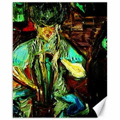 Girl In A Bar Canvas 16  X 20   by bestdesignintheworld