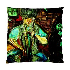 Girl In A Bar Standard Cushion Case (one Side) by bestdesignintheworld