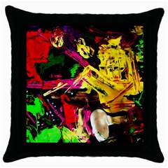 Spooky Attick 1 Throw Pillow Case (black)