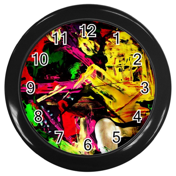 Spooky Attick 1 Wall Clocks (Black)