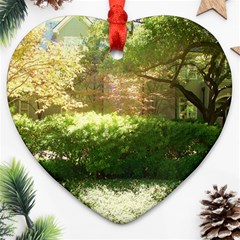 Highland Park 19 Heart Ornament (two Sides) by bestdesignintheworld