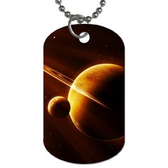 Planets Space Dog Tag (two Sides) by Sapixe