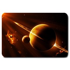 Planets Space Large Doormat  by Sapixe