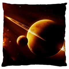 Planets Space Large Cushion Case (two Sides) by Sapixe