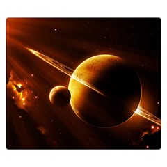 Planets Space Double Sided Flano Blanket (small)  by Sapixe