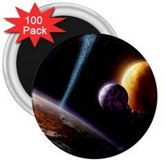 Planets In Space 3  Magnets (100 Pack)