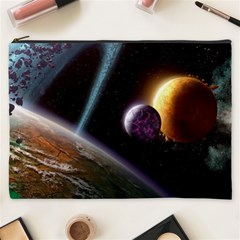 Planets In Space Cosmetic Bag (xxxl)  by Sapixe