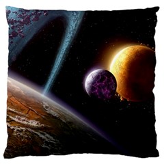 Planets In Space Standard Flano Cushion Case (two Sides) by Sapixe