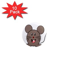 Raton Mouse Christmas Xmas Stuffed Animal 1  Mini Magnet (10 Pack)  by Sapixe