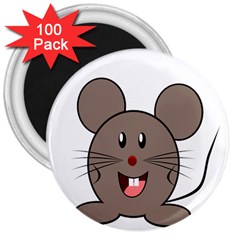 Raton Mouse Christmas Xmas Stuffed Animal 3  Magnets (100 Pack)