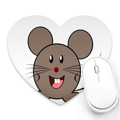 Raton Mouse Christmas Xmas Stuffed Animal Heart Mousepads by Sapixe