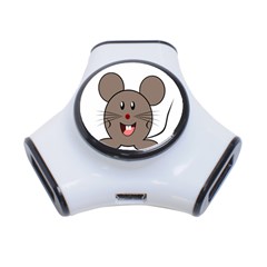 Raton Mouse Christmas Xmas Stuffed Animal 3-port Usb Hub by Sapixe