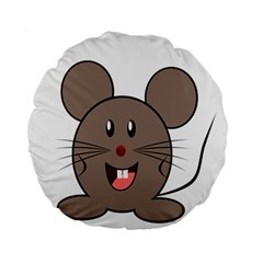 Raton Mouse Christmas Xmas Stuffed Animal Standard 15  Premium Round Cushions by Sapixe