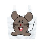 Raton Mouse Christmas Xmas Stuffed Animal Full Print Recycle Bags (M)  Front