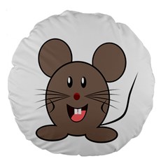 Raton Mouse Christmas Xmas Stuffed Animal Large 18  Premium Flano Round Cushions by Sapixe