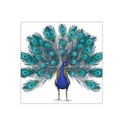 Peacock Bird Peacock Feathers Satin Bandana Scarf by Sapixe