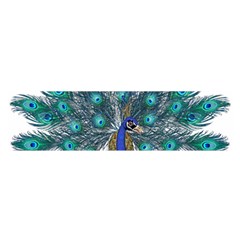 Peacock Bird Peacock Feathers Satin Scarf (oblong) by Sapixe