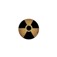 Radioactive Warning Signs Hazard 1  Mini Buttons by Sapixe