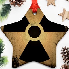 Radioactive Warning Signs Hazard Ornament (star) by Sapixe