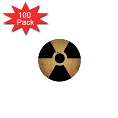 Radioactive Warning Signs Hazard 1  Mini Buttons (100 Pack)  by Sapixe