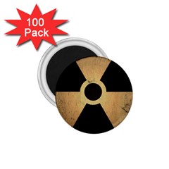 Radioactive Warning Signs Hazard 1 75  Magnets (100 Pack)  by Sapixe