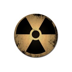 Radioactive Warning Signs Hazard Magnet 3  (round) by Sapixe