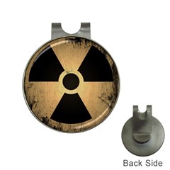 Radioactive Warning Signs Hazard Hat Clips With Golf Markers by Sapixe