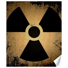 Radioactive Warning Signs Hazard Canvas 8  X 10  by Sapixe