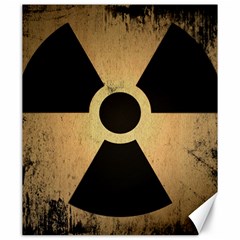 Radioactive Warning Signs Hazard Canvas 20  X 24   by Sapixe