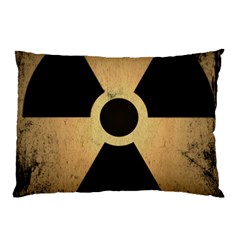 Radioactive Warning Signs Hazard Pillow Case by Sapixe