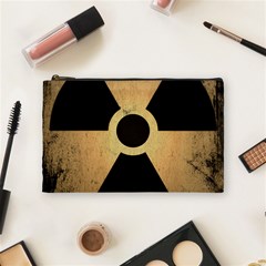 Radioactive Warning Signs Hazard Cosmetic Bag (medium)  by Sapixe