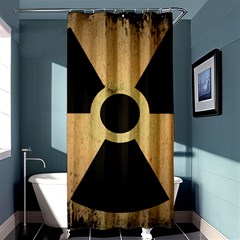 Radioactive Warning Signs Hazard Shower Curtain 36  X 72  (stall)  by Sapixe