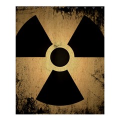 Radioactive Warning Signs Hazard Shower Curtain 60  X 72  (medium)  by Sapixe