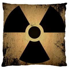 Radioactive Warning Signs Hazard Large Cushion Case (one Side) by Sapixe