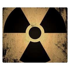 Radioactive Warning Signs Hazard Double Sided Flano Blanket (small)  by Sapixe