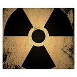 Radioactive Warning Signs Hazard Double Sided Flano Blanket (Small)  50 x40  Blanket Front